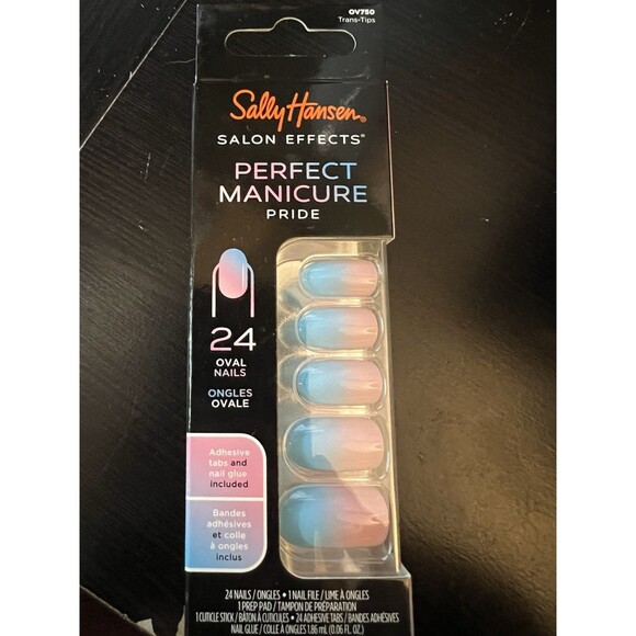 Sally Hansen Perfect Manicure  Pride 24 Oval  Nails - Picture 1 of 3